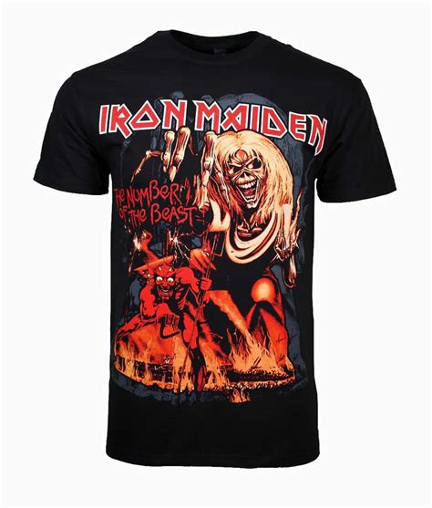 iron maiden number of the beast t shirt